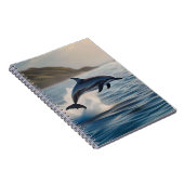Carnet Dauphin Solitaire Qui S'Éclatait Dans L'Océan, (Côté Droit)