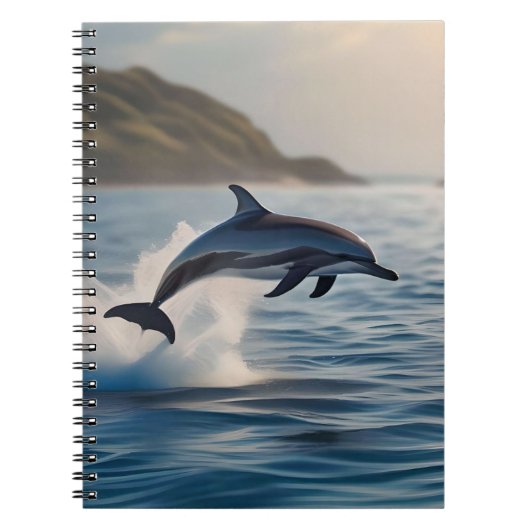 Carnet Dauphin Solitaire Qui S'Éclatait Dans L'Océan, (Devant)
