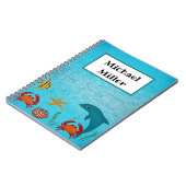 Carnet Dauphin sous-marin / Retour à l'école (Côté gauche)