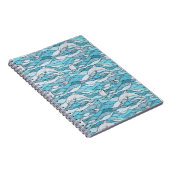 Carnet Dauphins de verre tendu de l'océan bleu (Côté Droit)