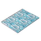 Carnet Dauphins de verre tendu de l'océan bleu (Côté gauche)