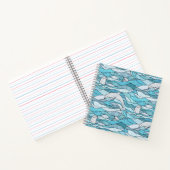 Carnet Dauphins de verre tendu de l'océan bleu (Intérieur)