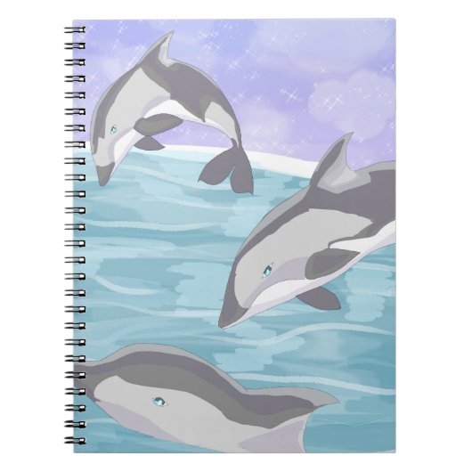 Carnet Dauphins Dusk (Devant)
