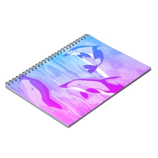 Carnet Dauphins Dusk (Côté gauche)