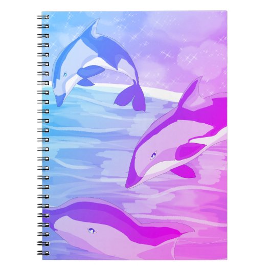 Carnet Dauphins Dusk (Devant)