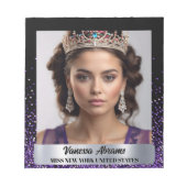 Carnet d'autographes Purple Glitz Shimmer Pageant (Devant)