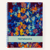 Carnet d'automne feuille coloré (Devant)
