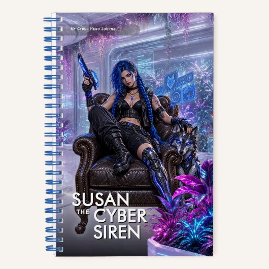 Carnet d'aventure de sirène cyber fantastique (Recto)