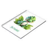 Carnet d'aventure pour enfants Green Dino (Côté gauche)