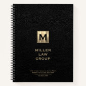 Carnet d'avocat de Monogram noir (Devant)