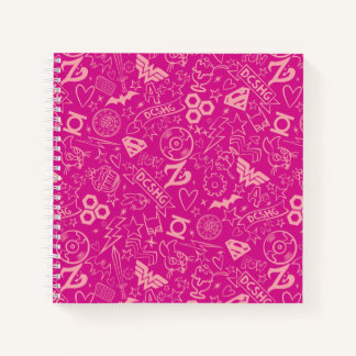 Carnet DC Super Hero Girls Pink Icon Motif