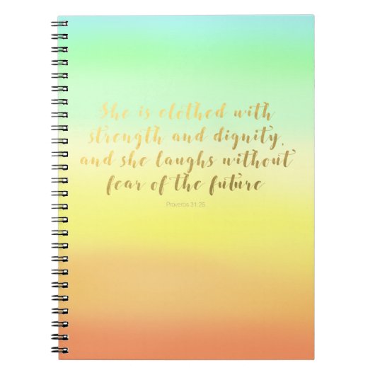 Carnet de 31:25 de proverbes - manuscrit (Devant)
