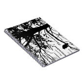 Carnet De B&W silhouette d'arbre plus jamais Raven - E.A. (Côté Droit)