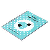 Carnet de Baby shower de Ladybug Turquoise (Côté gauche)