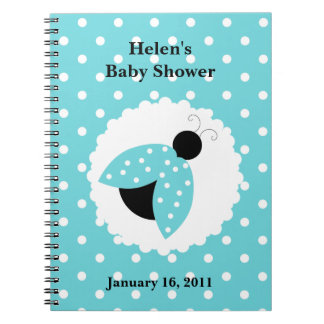 Carnet de Baby shower de Ladybug Turquoise