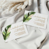 Carnet de Baby shower Palm Leaf pour la carte de b