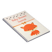 Carnet de baby shower, thème animal forestier (Côté Droit)