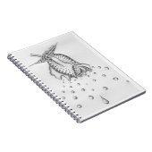 Carnet de baisse de pétale de point de polka (Côté Droit)