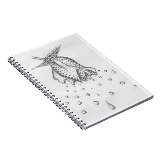 Carnet de baisse de pétale de point de polka (Côté Droit)