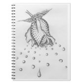 Carnet de baisse de pétale de point de polka (Devant)