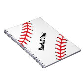 Carnet de base-ball à base de spirale (Côté Droit)
