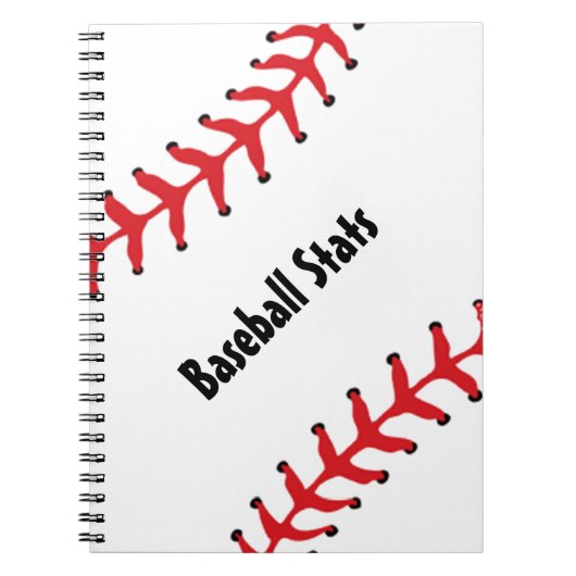 Carnet de base-ball à base de spirale (Devant)