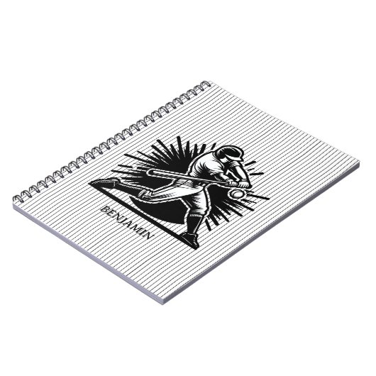 Carnet de base-ball personnalisé (Côté gauche)