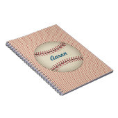 Carnet de baseball personnalisé (Côté Droit)