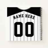 Carnet de baseball Softball Jersey (Dos)