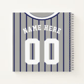 Carnet de baseball Softball Jersey (Dos)