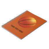 Carnet de basket-ball personnalisé (Côté gauche)