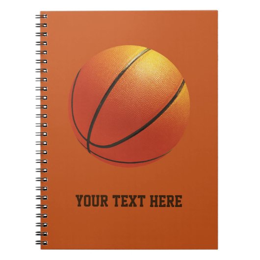 Carnet de basket-ball personnalisé (Devant)