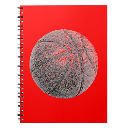Carnet de basket-ball Red Pop Art (Devant)