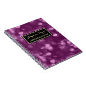Carnet de Beauté Bokeh Violet (Côté Droit)