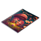 Carnet De beaux elfes mignons jouent sous les champignons (Côté gauche)