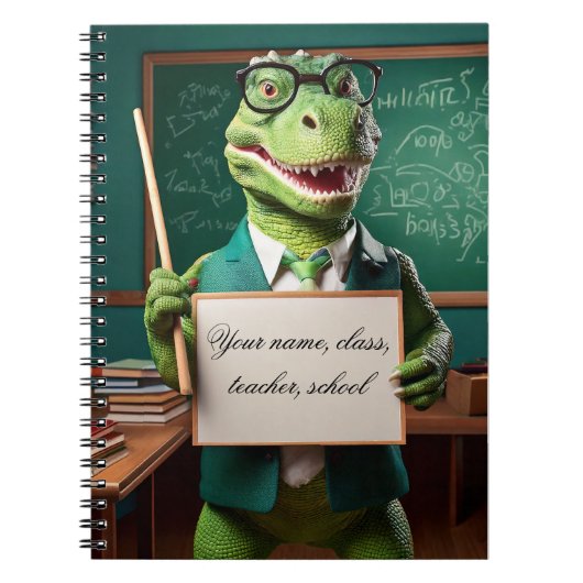 Carnet de bébé - Mettez votre nom - Dinosaur ensei (Devant)