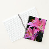 Carnet De belles fleurs de lys rose (Intérieur)