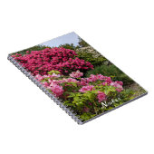 Carnet De belles fleurs de rhododendron rose (Côté Droit)