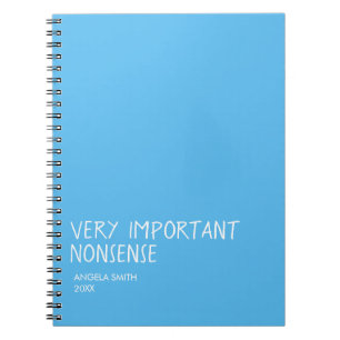 Carnet de bêtises très importantes – Drôle et sarc