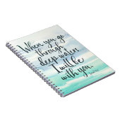 Carnet de bible d'aquarelle des eaux profondes de (Côté Droit)