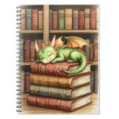 Carnet de bibliothèque de dragon dormant (Devant)