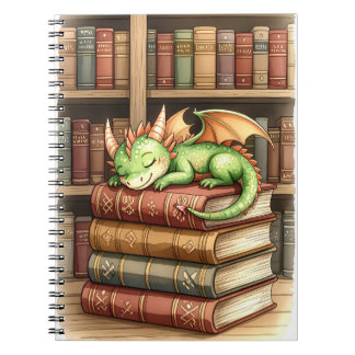 Carnet de bibliothèque de dragon dormant