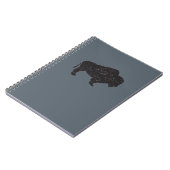 carnet de bison de Cru-style (Côté gauche)