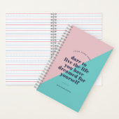 Carnet de bloc couleur de devis Inspiration (À l'intérieur)