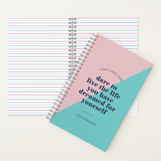 Carnet de bloc couleur de devis Inspiration (À l'intérieur)