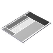 carnet de blocs géométriques monochromes (Côté gauche)