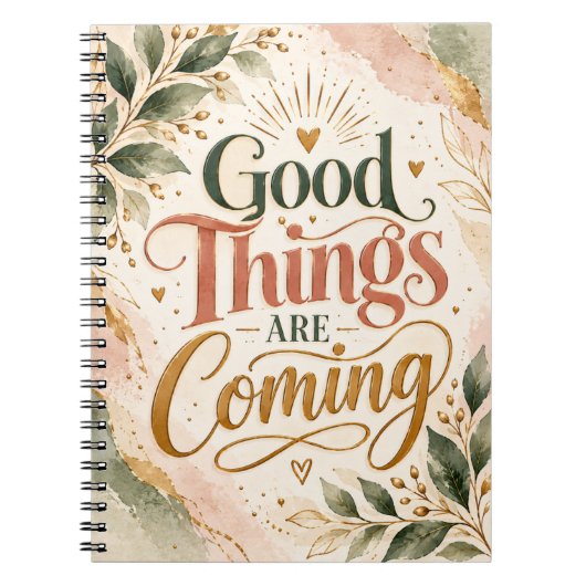 Carnet De bonnes choses arrivent (Devant)