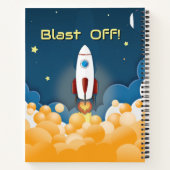 Carnet de bord de fusée spatiale personnalisé (Dos)