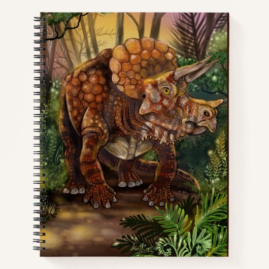 Carnet de bord de la forêt de Triceratops (Devant)
