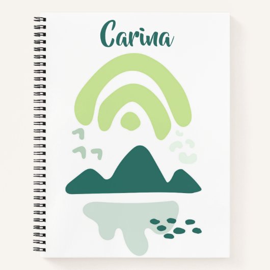 Carnet de bord du lac Mountain Abstrait (Devant)